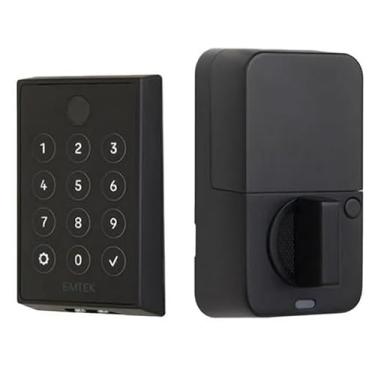 Imagem de Emtek Fechadura eletrônica EMP21211US19 Empowered2 com tela sensível ao toque/impressão digital com Bluetooth e WiFi