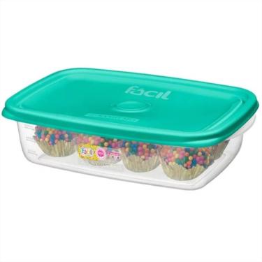 Imagem de Pote Retangular Cores 785ml - 165-6 - Sanremo Pote Retangular 785ml Sanremo