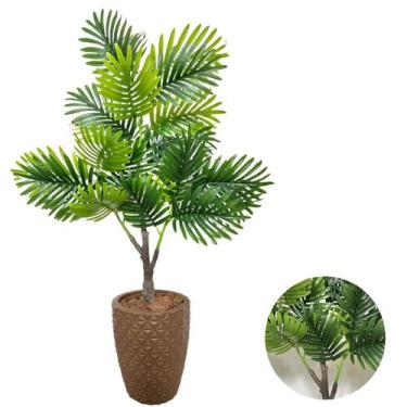 Imagem de Palmeira Árvore Artificial Com Vaso Polietileno Completo - PlantaImpor