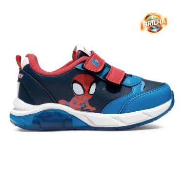 Imagem de Tênis Marvel Bebê Homem Aranha Infantil, Azul, Vermelho, 30