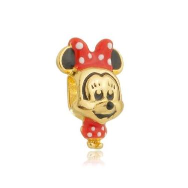 Imagem de Berloque Separador Minnie 3D Banhado a Ouro 18k - Work Semijoias