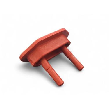 Imagem de Kit 50 Pçs Protetor De Tomada Tampa Antichoque Bebe Vermelho