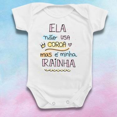 Imagem de Body Para Bebê Mamãe Rainha Roupinha Presente Dia Das Mães - Borizinho