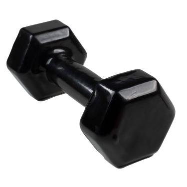 Imagem de PAR DE HALTER DUMBELL SEXTAVADO REVESTIDO ULTRA 9 KG PRETO
