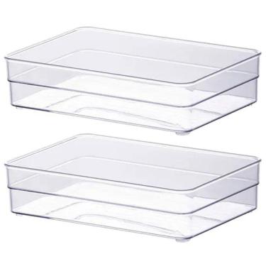 Imagem de Kit 2 Organizador Modular 22X15Cm Paramount Gavetas Talheres