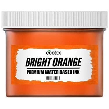Imagem de Tinta de impressão de tela Ecotex laranja brilhante (227 g) - tinta de tecido laranja brilhante à base de água, tinta para tela de seda - Screen Print Direct, feita nos EUA