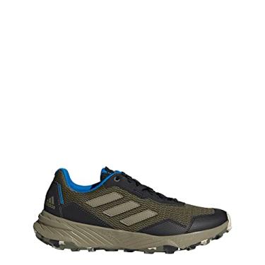 Imagem de adidas Tracefinder Tênis masculino de corrida em trilha, Focus Olive-Orbit Verde-Azul Rush, 40