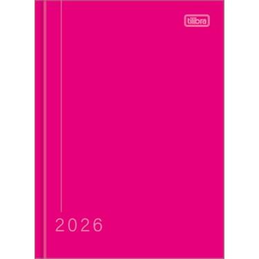 Imagem de Agenda Costurada Diária 2026 12,3x16,6cm Pepper Rosa Tilibra