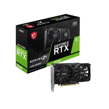 Imagem de Placa de vídeo MSI GeForce RTX 3050 Ventus 2X, 6GB GDDR6, 96 bits, 912-V812