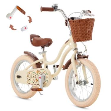 Imagem de RoyalBaby Bicicleta para meninas EZ Kids Stargirl Training Free Balance to Pedal Easy Learning Bicycle, 35 cm para crianças pequenas e grandes, marrom
