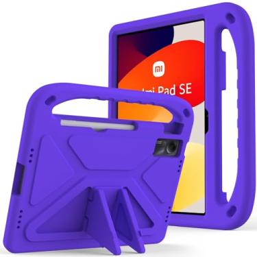 Imagem de Capa para tablet Xiaomi Redmi Pad SE 11 polegadas (2023) material EVA à prova de choque capa infantil para Redmi Pad SE (roxa)