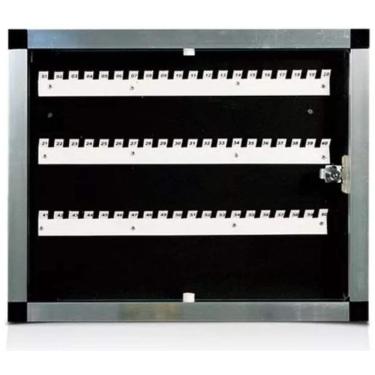 Imagem de Claviculário De Chaves Em Alumínio Porta Acrílico 40 Chaves