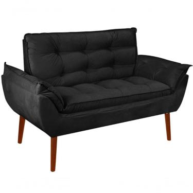 Imagem de Namoradeira Opala Elegante Suede Preto