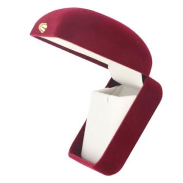 Imagem de Zhjvihx Velvet Travel Jewelry Organizer Box, Velvet Jewelry Box Multifurposes Fuils Retro Soft Forro para Aniversário para Engajamento (Caixa de brinco)
