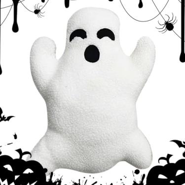 Imagem de Almofadas fantasmas, almofadas decorativas de Halloween, almofada de terror aconchegante decorativa de pelúcia para ombro, estômago, cama, quarto, hotel