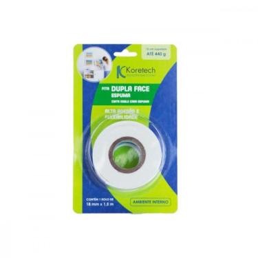 Imagem de Fita Dupla Face Koretech Espuma 18 X 1,5M Pa.42.01.4.0004