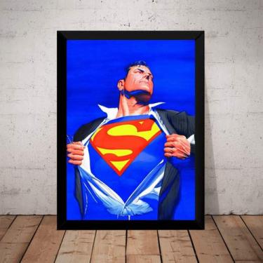 Imagem de Quadro Superman Alex Ross Arte Hq Poster Com Moldura