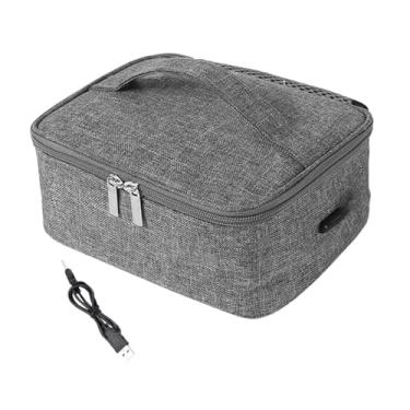 Imagem de MotiveTech Lancheira elétrica USB com aquecedor de alimentos, revestimento impermeável em filme de alumínio, ideal para escritório, atividades ao ar livre,