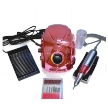 Imagem de Lixadeira Capô De Fusca Cromada 35.000rpm Unhas Gel - oem, Rosa