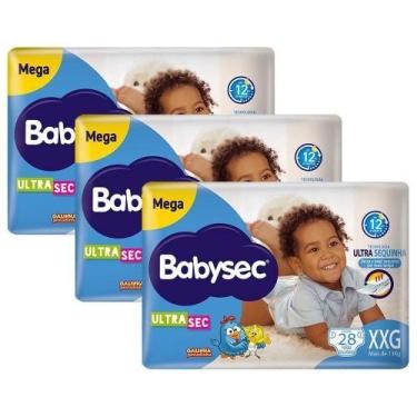Imagem de Kit 3 fralda babysec galinha pintadinha mega xxg / 28