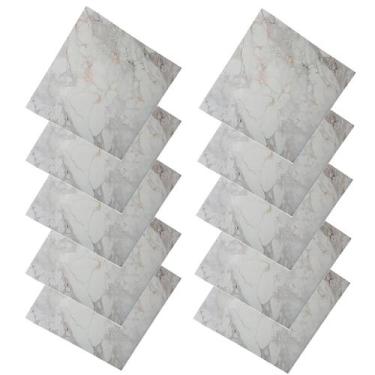 Imagem de Placa Adesiva 3D Marmore Kit 10 uni Autocolante Papel de Parede Decora