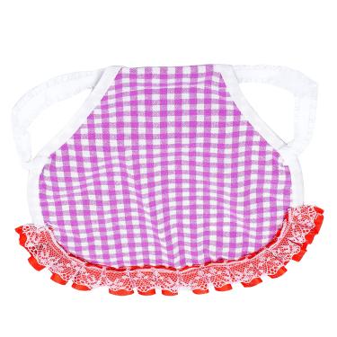 Imagem de Colete xadrez de frango Ainoli com faixa elástica para proteção de costas e asas de frango (xadrez roxo)