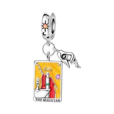 Imagem de Pingentes De Tarô Sol, Lua E Estrelas Em Prata Esterlina 925 Para Puls