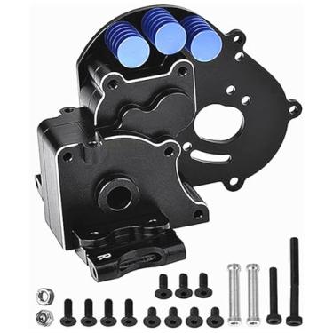 Imagem de Aluminum Transmission Case Gearbox Housing Cover w/Motor Plate Upgrade Parts for 1/10 Slash 2WD Rustler Stampede Bandit 2WD RC Car, Replaces #3691.