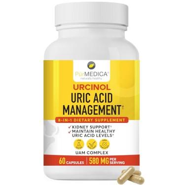 Imagem de PurMEDICA Suplemento De Ácido Úrico Urcinol Para Suporte Articular - 60Ct (Pacote Com 1) - Fórmula De Suporte De Ácido Úrico Com Raiz De Cúrcuma, Açaí, Folha De Banaba, Semente De Aipo, Talo De Mandio