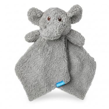 Imagem de Pelúcia Naninha Elefante Cinza Clingo Soft Para Conforto e Segurança