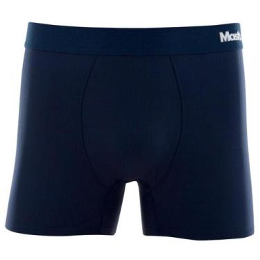 Imagem de Cueca Boxer Mash Masculina Elástico Microfibra, Azul marinho, M