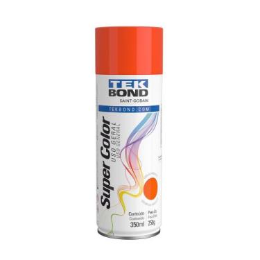 Imagem de Tinta Spray Tekbond Supercolor Uso Geral 350ml Várias Cores, Laranja