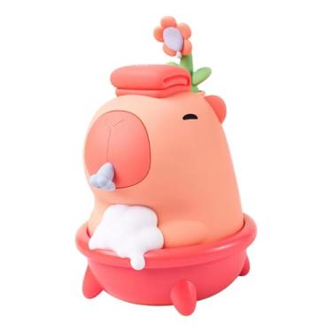 Imagem de DimyFew Dispensador de Espuma Elétrico Automático em Formato de Fofa, Máquina de Fazer Sabonete Automático, Espumador de Shampoo, Material de Silicon, rosa, Tamanho real