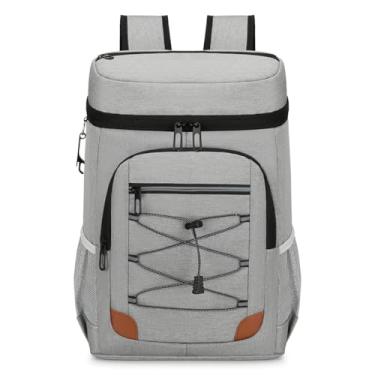 Imagem de Mochila de Geladeira Isolada à Prova Vazamentos com Compartimento para Almoço e Água - Piquenique Viagem Esportes Grande Capacidade Forro Leve