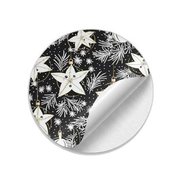 Imagem de Ladrilho Decorativo de Cerâmica Natal Estampa Flocos de Neve Estrelas