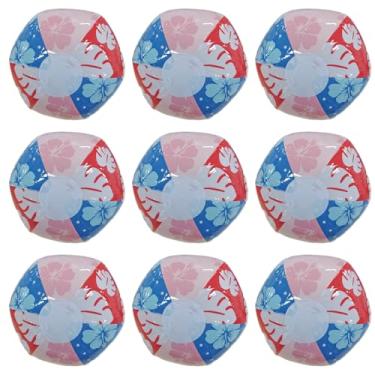 Imagem de Arrowbash 8 Pack Blue and Pink Cartoon Themed Beach Ball 7.87 Bulk for Summer Pool and Beach Game Gifts Birthday Party Supplies Decorations Favor