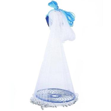 Imagem de Tarrafa Chinesa Rede de Pesca Pescaria Multifilamento Peixe Tilapia Robalo Tainha Lambari Traira Mar Rio Lago