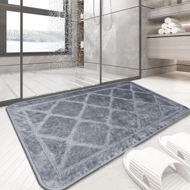 Imagem de 2 Tapete Banheiro Grego Antiderrapante Macio Ce Ch 40x60 - IDEALIZA