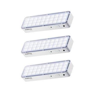 Imagem de Kit 3 Luminária De Emergência 30 LEDS LEA31 Intelbras