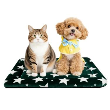 Imagem de Tapete de cama para cães – Almofada macia e confortável para canil – Cama e tapete durável para cães e gatos – ideal para gaiola, canil e uso doméstico (verde (61 cm x 45 cm x 3,8 cm)