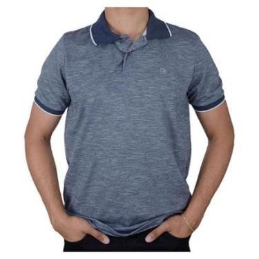 Imagem de Camisa Polo Masculina Ogochi Concept Slim Azul - 0014-Masculino