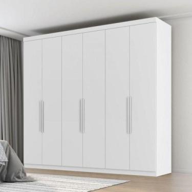 Imagem de Guarda Roupa Casal Evidence Plus Ii Branco Absoluto Zanzini Branco - Z