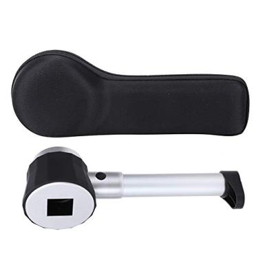 Imagem de Lupa LED 10X Lupa de bolso portátil com escala de luz brilhante para observação de joias Home Office Laboratório Liga de alumínio Vidro óptico 25 mm