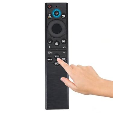 Imagem de Controle remoto de substituição universal para TV Samsung, controle de voz, compatível com modelos 2019-2025, sem Solarcell, fácil configuração, controle remoto de alto desempenho para TV com comando