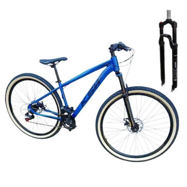 Imagem de Bicicleta Ksw Aro 29  Trava no Ombro 24 Velocidades Pneus Faixa Amarelo-Unissex