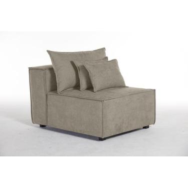 Imagem de Sofá Dominó Módulo 1,10 Encosto 0,20 Espuma D28 Mola Bonel Percinta It