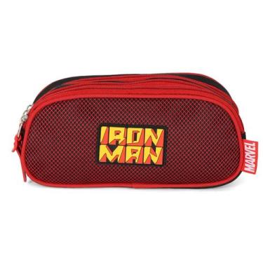 Imagem de Estojo Escolar Menino Triplo Tres Compartimentos Avengers - Luxcel, Ve
