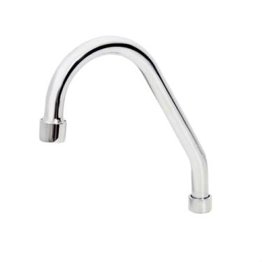 Imagem de Tubo J Bica Cozinha Inox 1/2" Cromado e Arejador Fixo Cromado - Roddex
