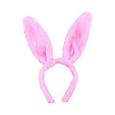 Imagem de Tiara De Orelhas De Coelho De Pelúcia Unissex Para Festa, Performance 