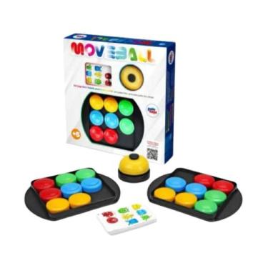 Imagem de Jogo De Botões Brinquedo Educativo Move Ball Cartas Infantil - Paki To